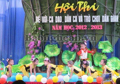 Hội thi “Bé với ca dao, dân ca và trò chơi dân gian”