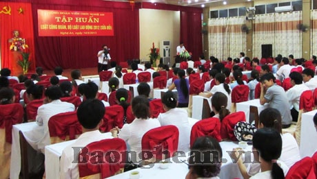 Công đoàn Viên chức Nghệ An tập huấn Luật Công đoàn, Bộ Luật Lao động 2012 (sửa đổi)