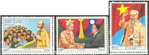 Hình ảnh Bác Hồ trên những cánh tem thư