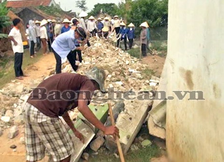 “Dân vận khéo” - huy động sức dân xây dựng nông thôn mới ở Quỳnh Tân