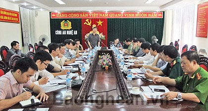 Ủy ban An ninh hàng không dân dụng Quốc gia làm việc tại Nghệ An