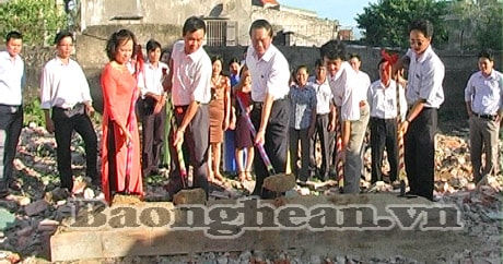 Trường THCS Hồ Xuân Hương khởi công xây dựng nhà học đa chức năng