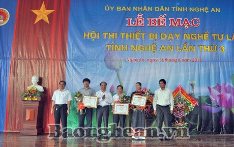 Hội thi thiết bị dạy nghề tự làm cấp tỉnh: 36 thiết bị đoạt giải
