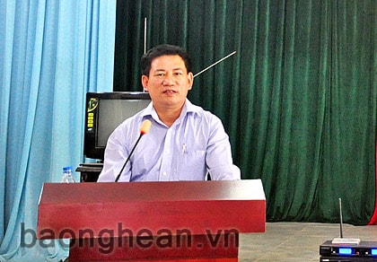 Đồng chí Hồ Đức Phớc tiếp xúc cử tri xã Nghi Đức (TP Vinh)