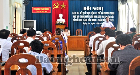 Tăng cường phối hợp giữa Ủy ban MTTQ tỉnh và các tổ chức thành viên