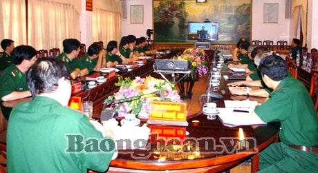 Bộ Tư lệnh BĐBP giao ban trực truyến các đơn vị trong toàn lực lượng