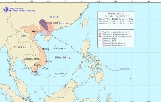 Bão số 3 đi vào bán đảo Lôi Châu (Trung Quốc)