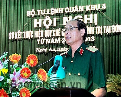 Quân khu 4: Sơ kết thực hiện Quy chế giáo dục chính trị tại đơn vị