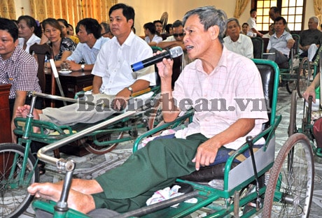 Đồng chí Hồ Đức Phớc thăm, tặng quà các Khu điều dưỡng thương binh Nghệ An