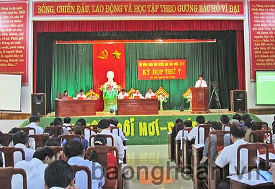 HĐND huyện Anh Sơn tổ chức kỳ họp thứ 7- khoá XVII