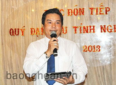 Lãnh đạo tỉnh gặp gỡ Hội doanh nhân trẻ Nghệ An tại Bình Dương