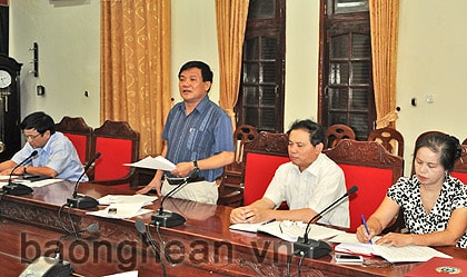 Thường trực Tỉnh ủy giao ban với các Ban và Văn phòng Tỉnh ủy