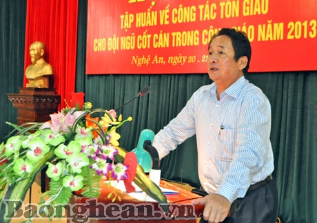 Hội nghị tập huấn về công tác tôn giáo