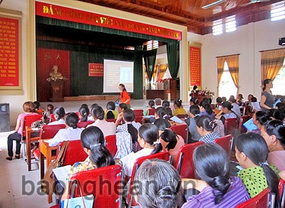 Quỳnh Lưu:  Hơn 500 cộng tác viên dân số được tập huấn nghiệp vụ