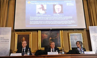 Hai nhà vật lý Francois Englert và Peter Higgs đoạt giải Nobel Vật lý 2013