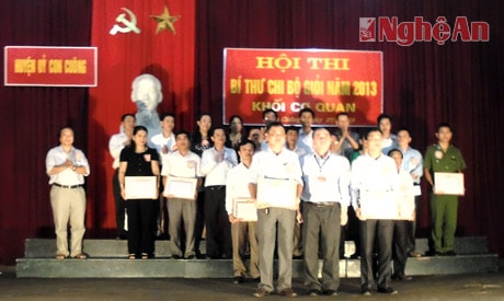 Ghi từ hội thi bí thư chi bộ giỏi