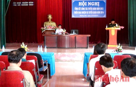 TX Hoàng Mai: Tổng kết công tác tuyển quân năm 2013