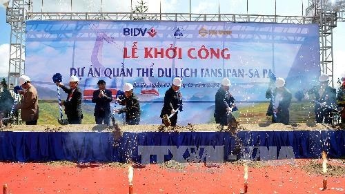 Khởi công cáp treo cao và dài nhất thế giới lên Fansipan