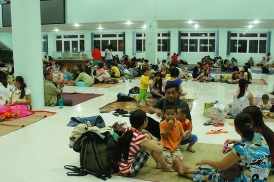 Đã sơ tán hơn nửa triệu người đến nơi trú ẩn an toàn