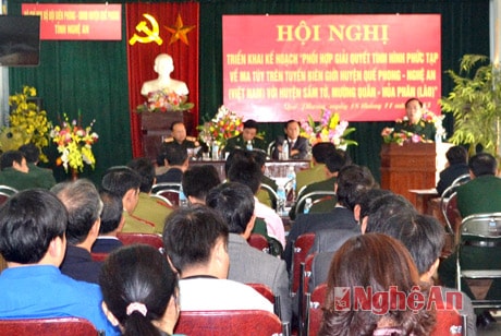 Phối hợp phòng chống ma túy trên tuyến biên giới Nghệ An - Hủa Phăn