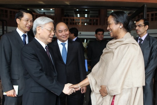 Tổng Bí thư hội kiến Chủ tịch Hạ viện Ấn Độ Meira Kumar