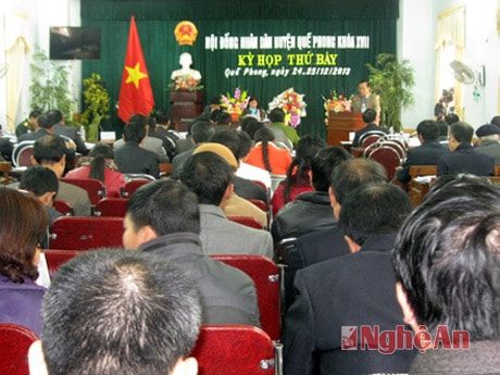 Khai mạc Kỳ họp thứ 7, HĐND huyện Quế Phong khóa XVII