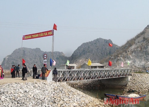 Hoàng Mai: Khánh thành cầu Ba Voi ở phường Quỳnh Dị
