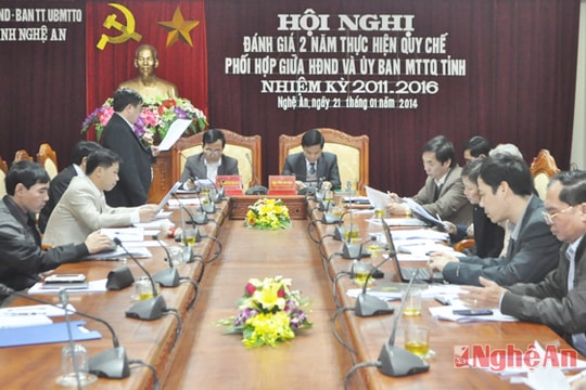 Nâng cao chất lượng hoạt động của HĐND và UBMTTQ tỉnh