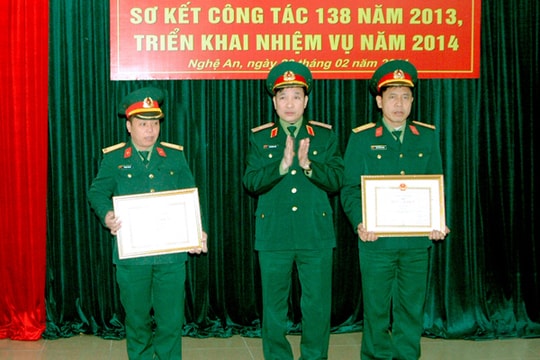Ban chỉ đạo 138 - Quân khu 4 triển khai nhiệm vụ năm 2014
