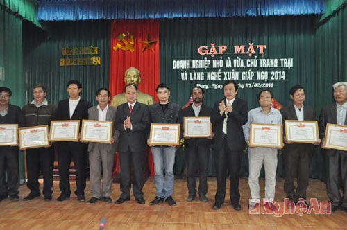 Hưng Nguyên gặp mặt doanh nghiệp, chủ trang trại, làng nghề