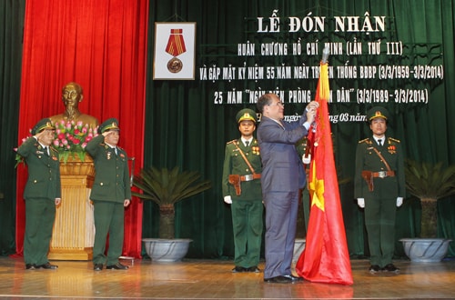 Bộ đội Biên phòng đón nhận Huân chương Hồ Chí Minh