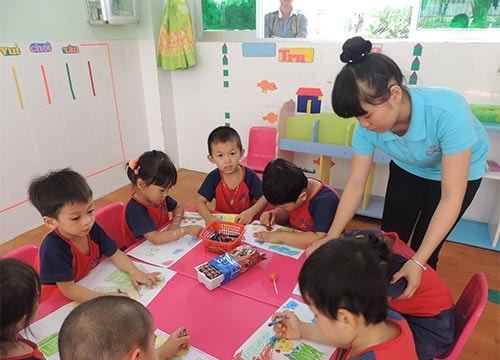 Nhóm trẻ tư thục khu công nghiệp, khu chế xuất được hỗ trợ