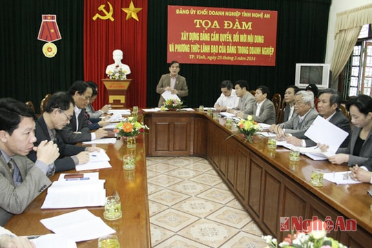 Đổi mới nội dung và phương thức lãnh đạo của Đảng trong doanh nghiệp