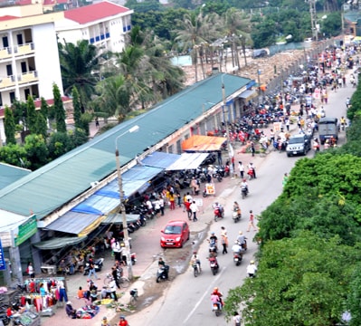 Con phố dày trầm tích