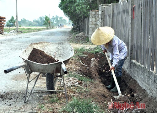 Hưng Nguyên: Nâng cấp đường Nguyễn Văn Trỗi
