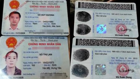 Cắt góc chứng minh thư cũ thay giấy xác nhận