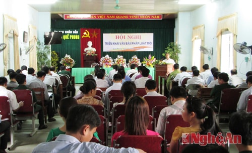 Quế Phong: Tổ chức triển khai học tập văn bản pháp luật mới