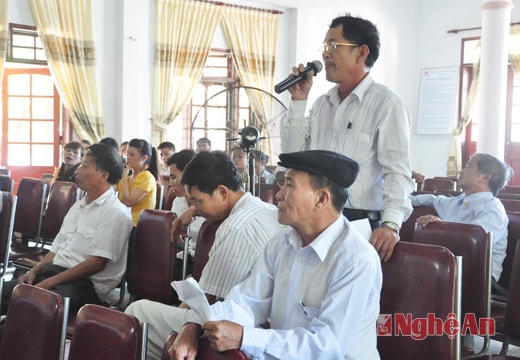 Đồng chí Lê Xuân Đại tiếp xúc cử tri phường Nghi Hòa (TX Cửa Lò)