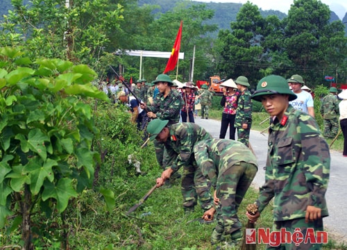 Trung đoàn 335(Sư đoàn 324): Hưởng ứng Chương trình xây dựng Nông thôn mới