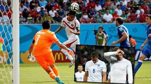 Cục diện bảng D: Italia tử chiến Uruguay, Anh bị loại