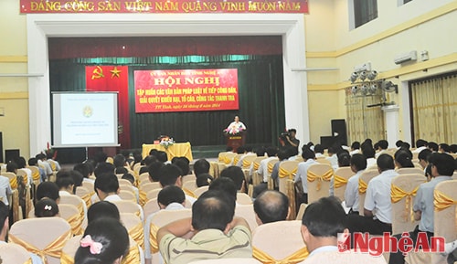 Tập huấn nghiệp vụ công tác tiếp công dân, giải quyết khiếu nại, tố cáo