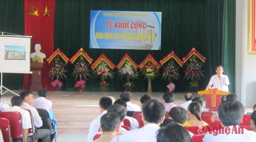 Thị xã Hoàng Mai: Khởi công xây trụ sở làm việc HĐND – UBND