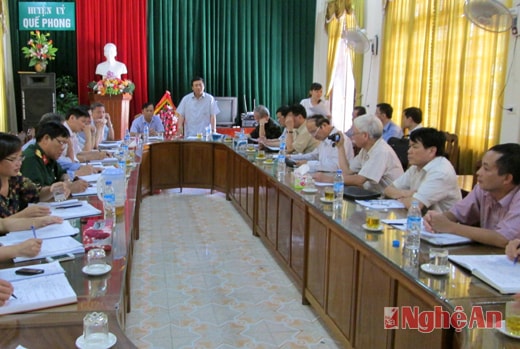 Viện Hàn lâm khoa học - xã hội VN làm việc tại huyện Quế Phong