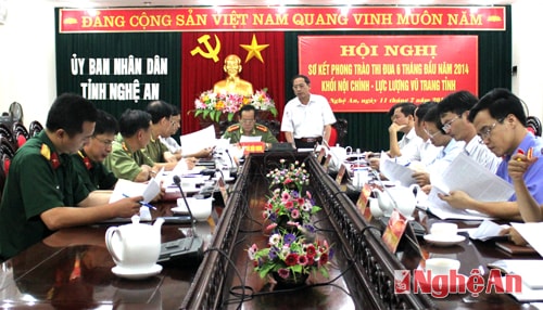 Giao ban thi đua khối Nội chính – Lực lượng vũ trang