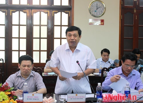 Bộ trưởng Bộ NN&PTNT làm việc với lãnh đạo tỉnh