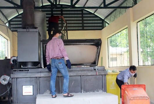 Bệnh viện HNĐK tỉnh đưa vào sử dụng lò đốt rác thải y tế