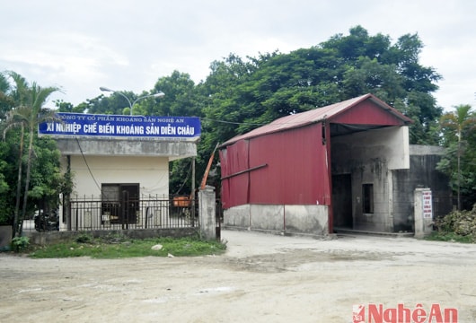 Sớm di dời XN Chế biến khoáng sản Diễn Châu ra khỏi khu dân cư