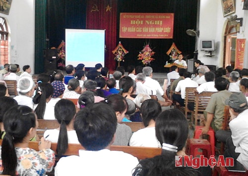 Hoàng Mai: Hội nghị tập huấn các văn bản pháp luật