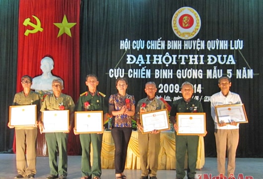 Quỳnh Lưu, Nghĩa Đàn: Đại hội thi đua "Cựu chiến binh gương mẫu"