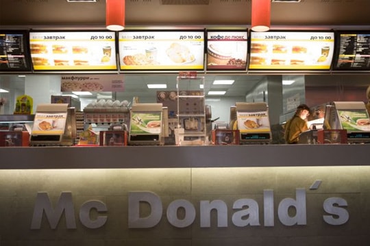 Nga đình chỉ hoạt động 4 nhà hàng của chuỗi McDonald tại Mátxcơva